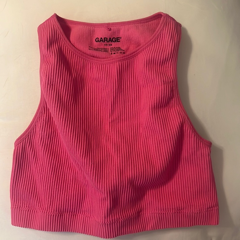 pink Garage tank top